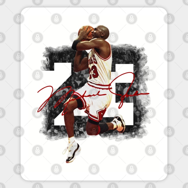 Michael Jordan Vintage Sticker by capricorn